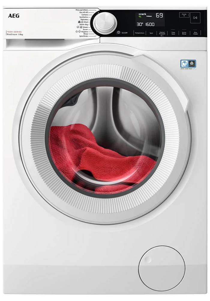 Energivenlig vaskemaskine med dampfunktion